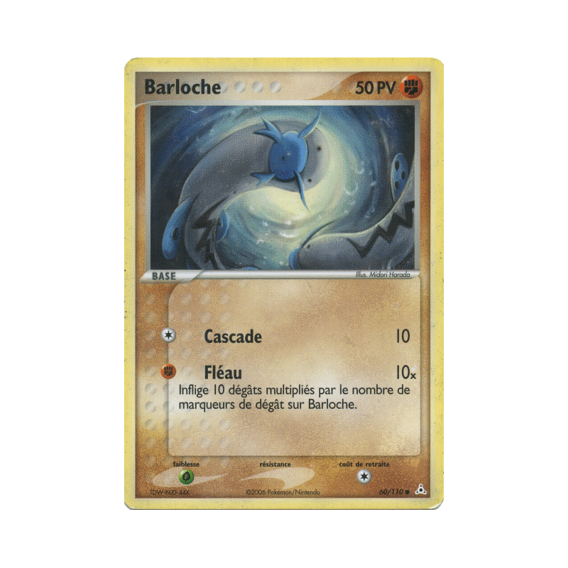 Carte Pokémon Barloche 60/110 Commune Fantômes Holon