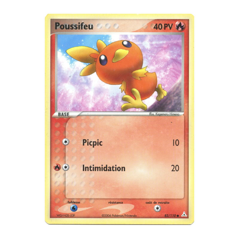 Carte Pokémon Poussifeu 83/110 Commune Fantômes Holon