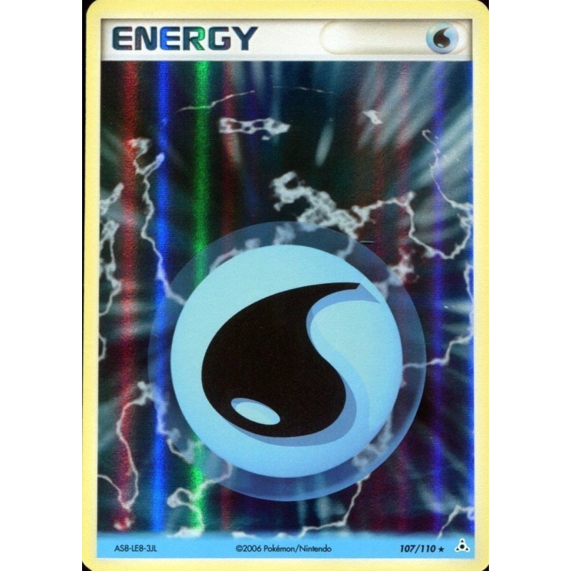 Carte Pokémon Énergie Eau 107/110 Holographique Fantômes Holon