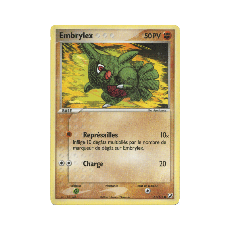 Carte Pokémon Embrylex 61/115 Commune Forces Cachées