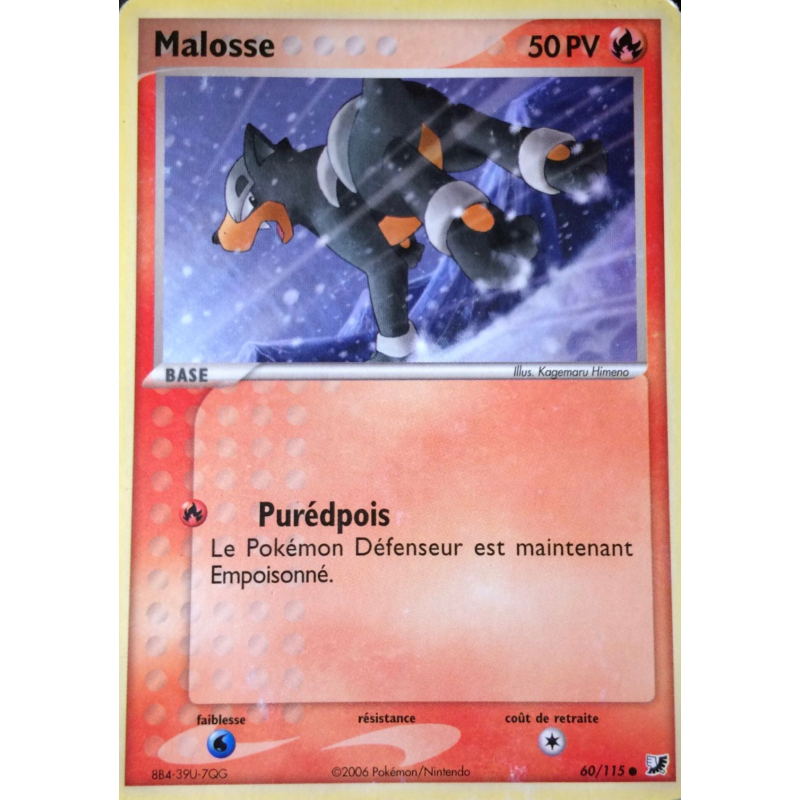 Carte Pokémon Malosse 60/115 Commune Forces Cachées