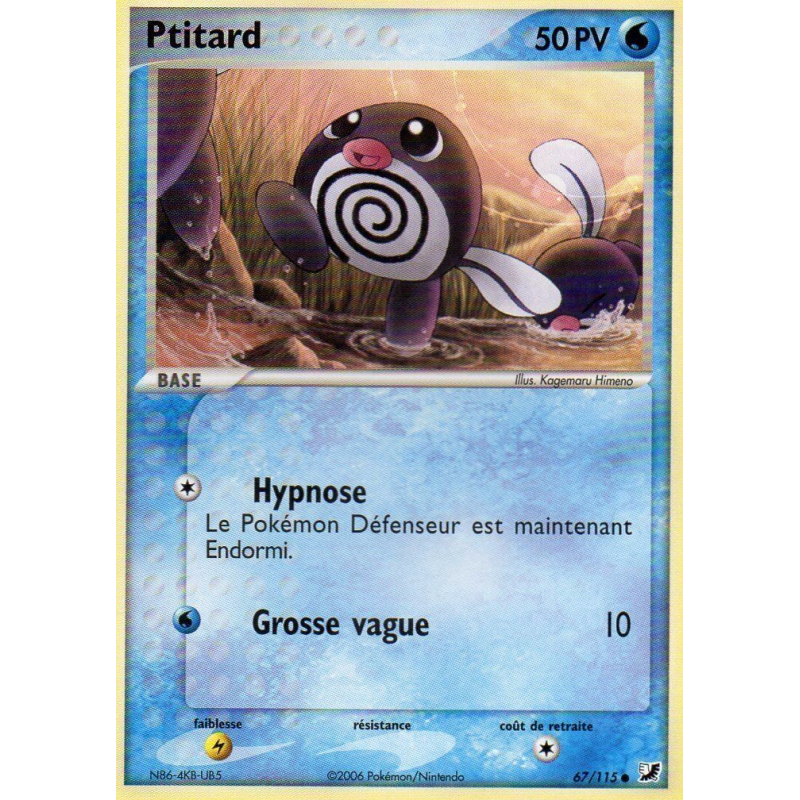 Carte Pokémon Ptitard 67/115 Commune Forces Cachées