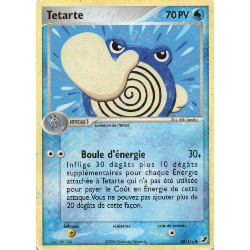 Carte Pokémon Tetarte 68/115 Commune Forces Cachées