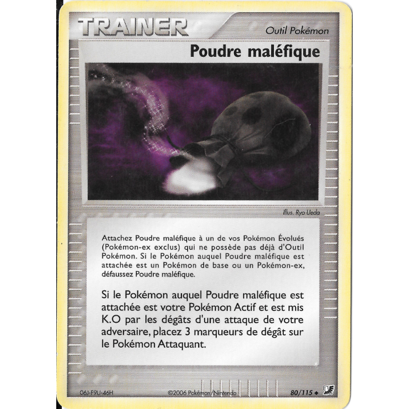 Carte Pokémon Poudre maléfique 80/115 Peu commune Forces Cachées