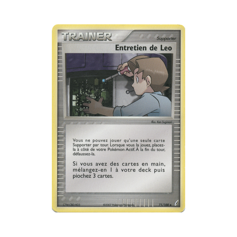 Carte Pokémon Entretien de Leo 71/100 Peu commune Gardiens de Cristal