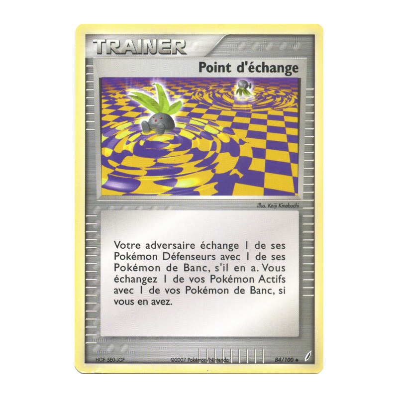 Carte Pokémon Point d'échange 84/100 Peu commune Gardiens de Cristal