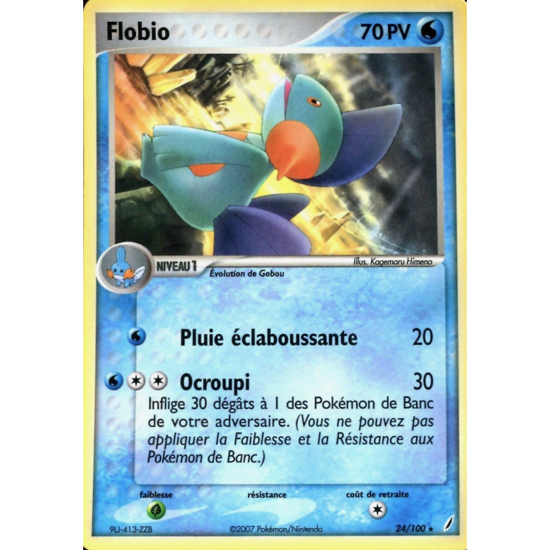 Carte Pokémon Flobio 24/100 Rare Gardiens de Cristal