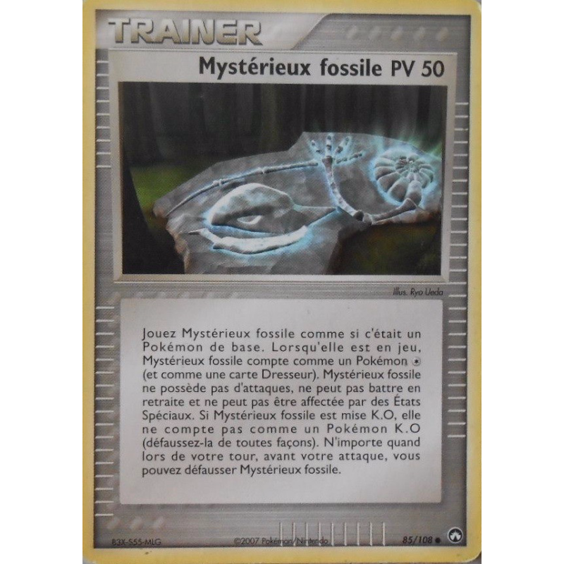 Carte Pokémon Mystérieux fossile 85/108 Commune Gardiens du Pouvoir