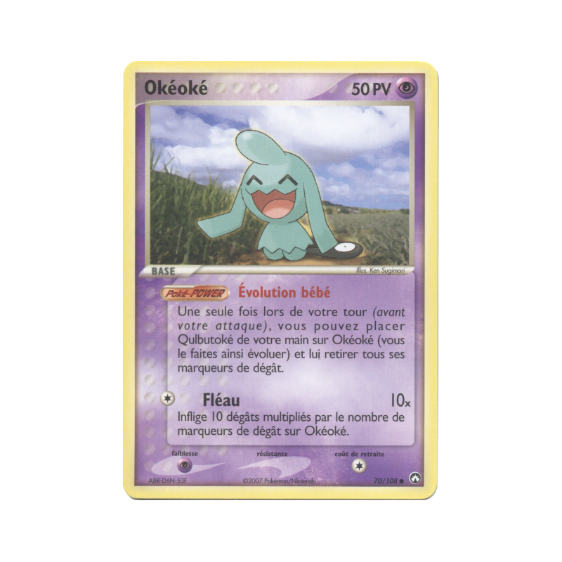 Carte Pokémon Okéoké 70/108 Commune Gardiens du Pouvoir