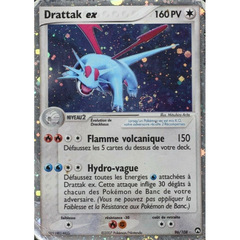 Carte Pokémon Drattak ex 96/108 Ultra Rare Gardiens du Pouvoir