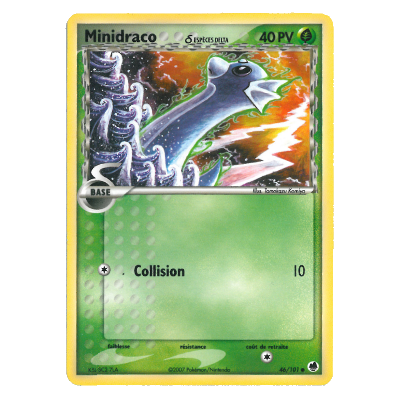 Carte Pokémon Minidraco δ 46/101 Commune Île des Dragons