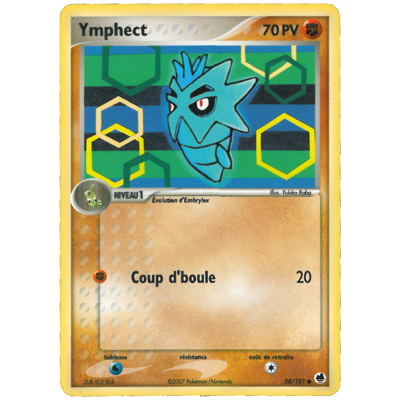 Carte Pokémon Ymphect 58/101 Commune Île des Dragons