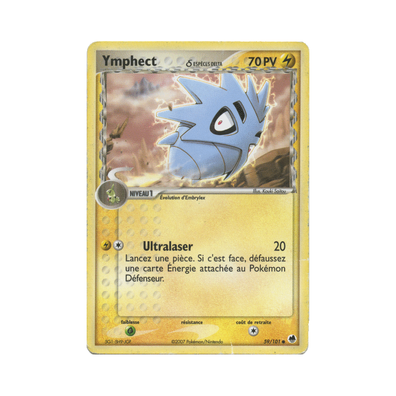Carte Pokémon Ymphect δ 59/101 Commune Île des Dragons
