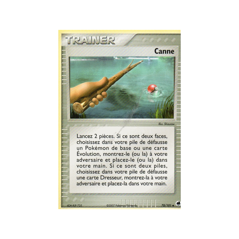 Carte Pokémon Canne 78/101 Peu commune Île des Dragons