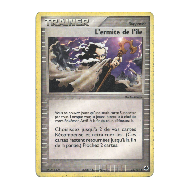 Carte Pokémon L'ermite de l'île 76/101 Peu commune Île des Dragons
