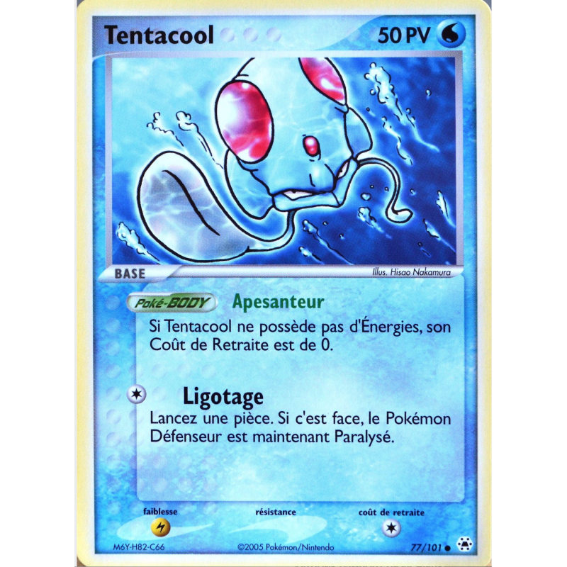 Carte Pokémon Tentacool 77/101 Commune Légendes Oubliées