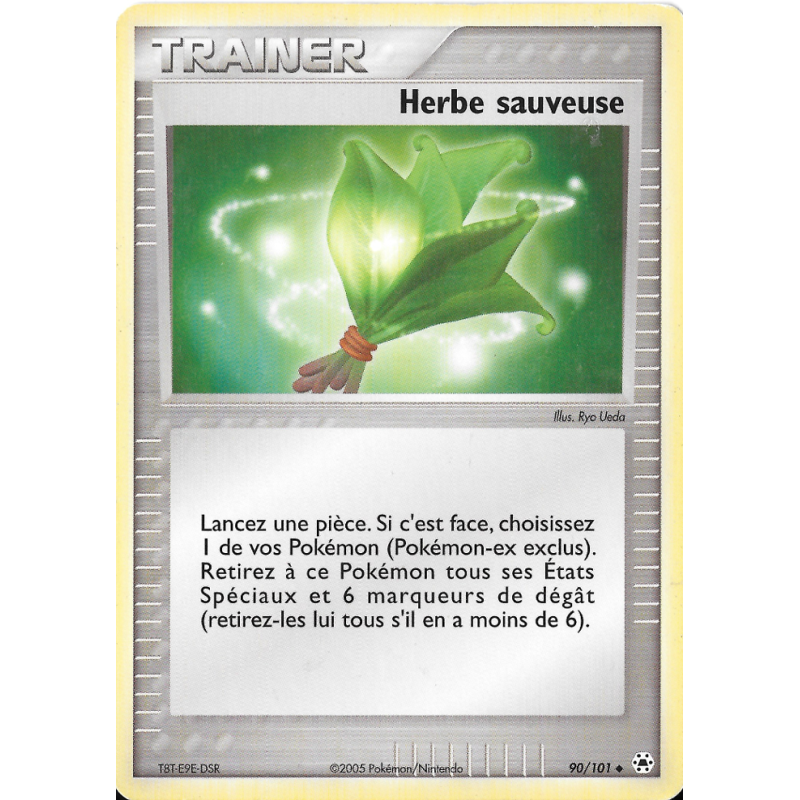 Carte Pokémon Herbe sauveuse 90/101 Peu commune Légendes Oubliées