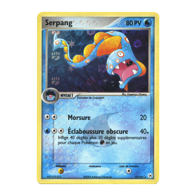 Carte Pokémon Serpang 19/101 Rare Légendes Oubliées