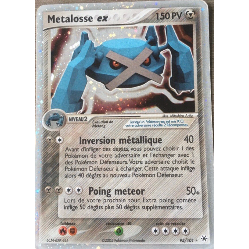 Carte Pokémon Metalosse ex 95/101 Ultra Rare Légendes Oubliées