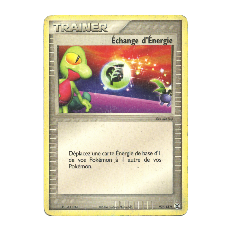 Carte Pokémon Échange d'Énergie 90/112 Peu commune Rouge Feu & Vert Feuille