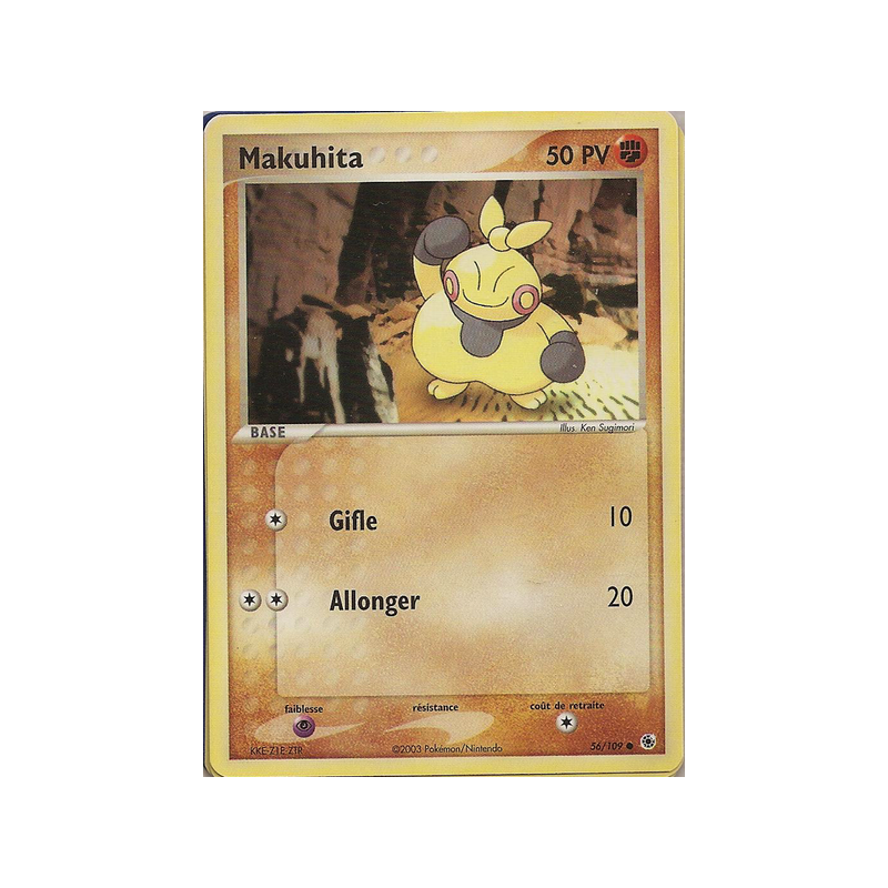 Carte Pokémon Makuhita 56/109 Commune Rubis & Saphir