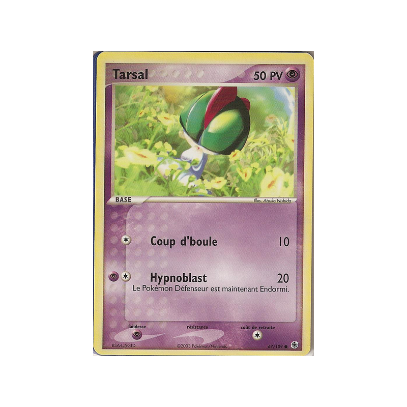 Carte Pokémon Tarsal 67/109 Commune Rubis & Saphir