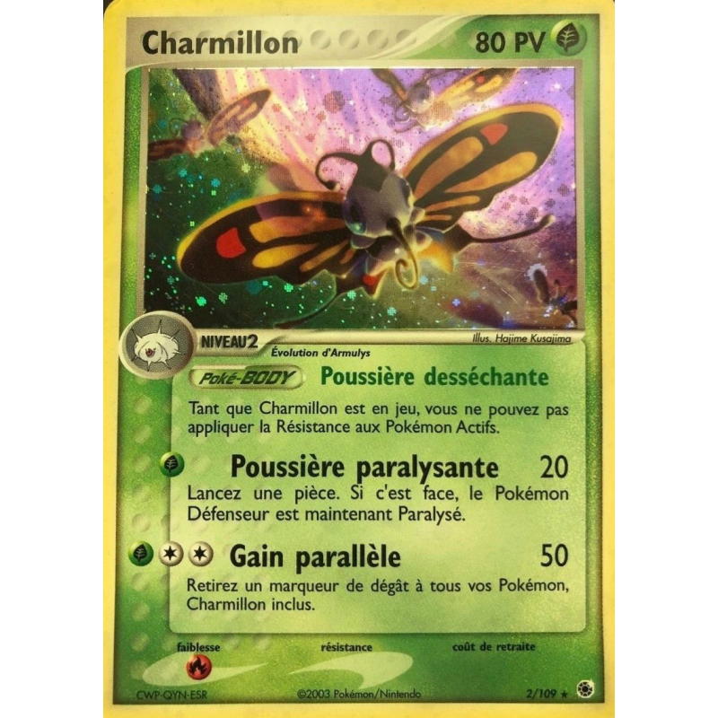 Carte Pokémon Charmillon 2/109 Holographique Rubis & Saphir
