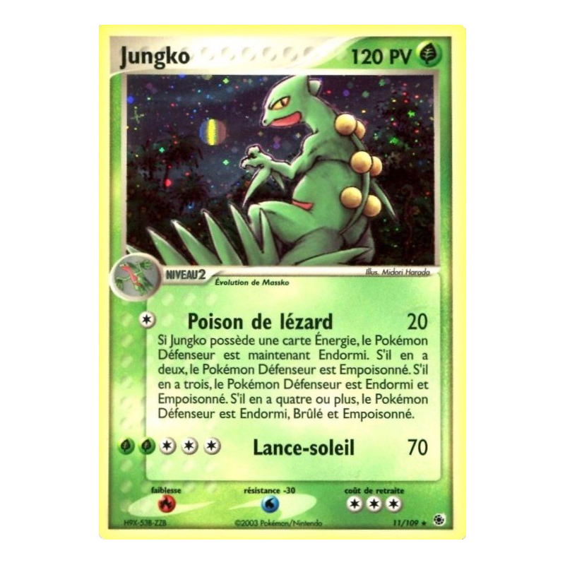 Carte Pokémon Jungko 11/109 Holographique Rubis & Saphir