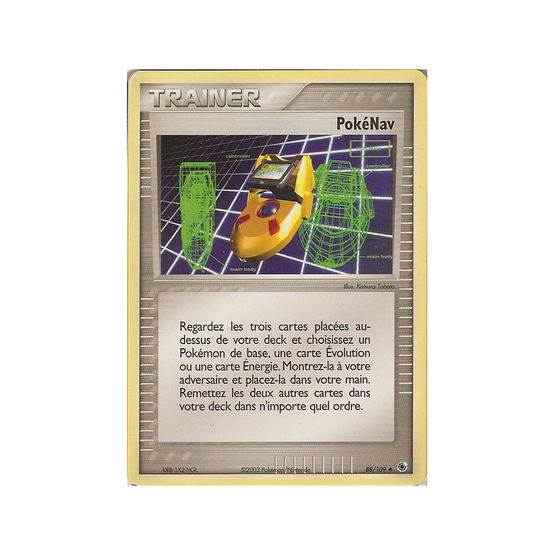 Carte Pokémon PokéNav 88/109 Peu commune Rubis & Saphir