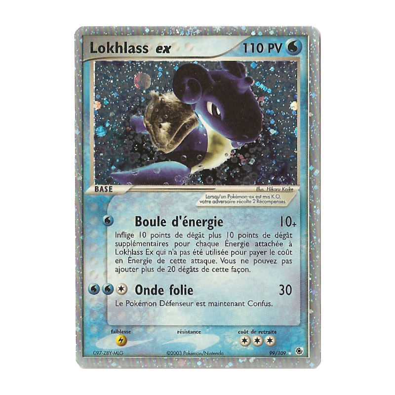 Carte Pokémon Lokhlass ex 99/109 Ultra Rare Rubis & Saphir