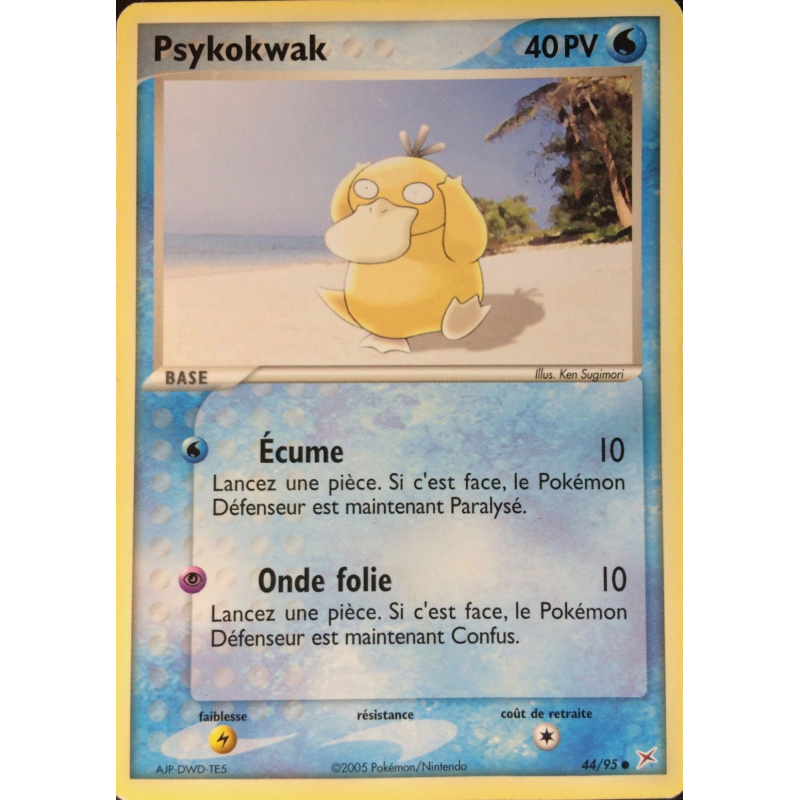Carte Pokémon Psykokwak 44/95 Commune Team Magma VS Team Aqua