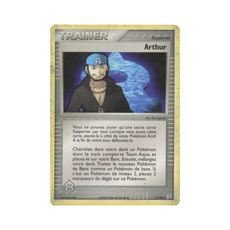 Carte Pokémon Arthur 71/95 Peu commune Team Magma VS Team Aqua