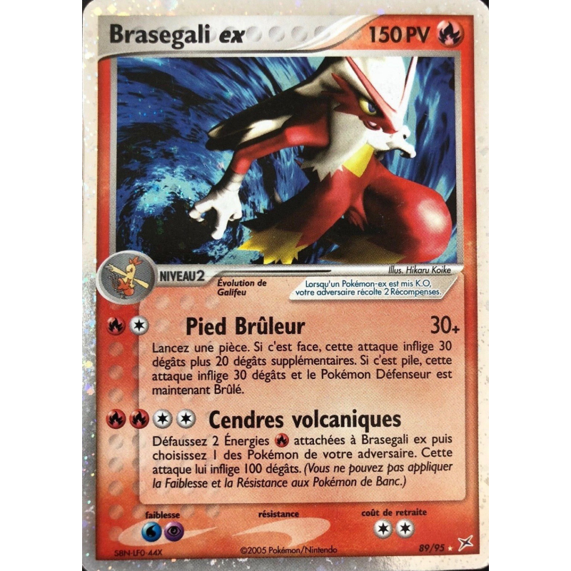 Carte Pokémon Brasegali ex 89/95 Ultra Rare Team Magma VS Team Aqua