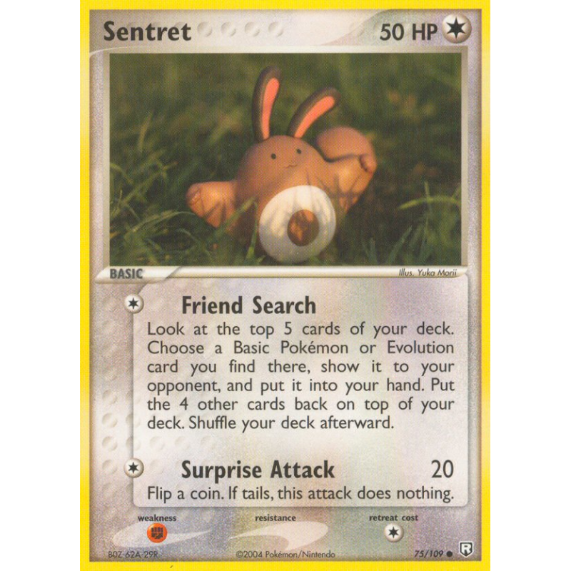 Carte Pokémon Sentret 75/109 Commune Team Rocket Returns