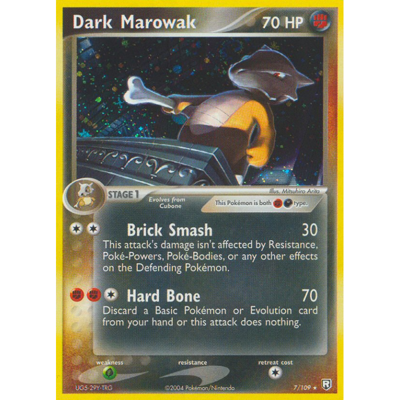 Carte Pokémon Dark Marowak 7/109 Holographique Team Rocket Returns