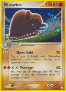 Carte Pokémon Piloswine 13/109 Holographique Team Rocket Returns