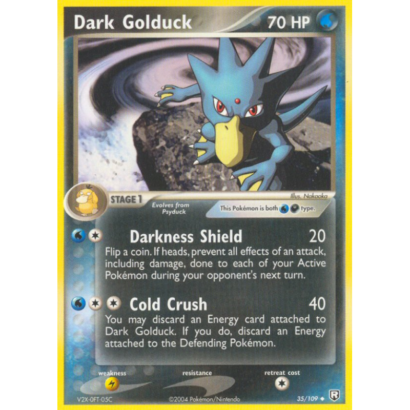 Carte Pokémon Dark Golduck 35/109 Peu commune Team Rocket Returns
