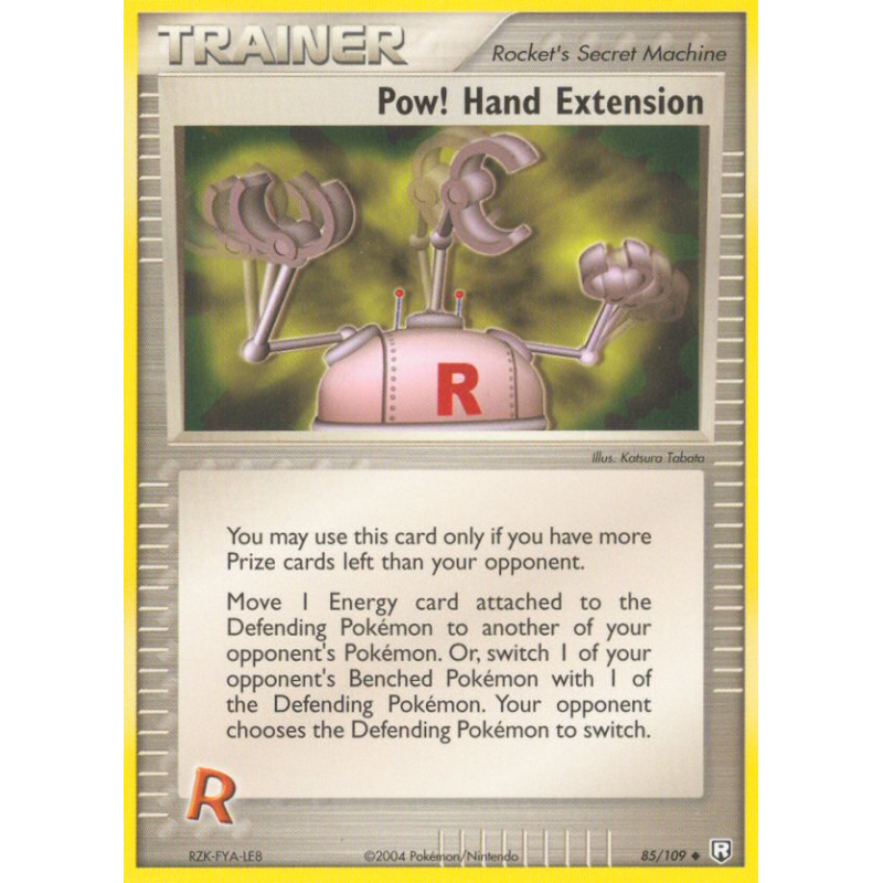 Carte Pokémon Pow! Hand Extension 85/109 Peu commune Team Rocket Returns