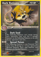 Carte Pokémon Dark Raticate 17/109 Rare Team Rocket Returns