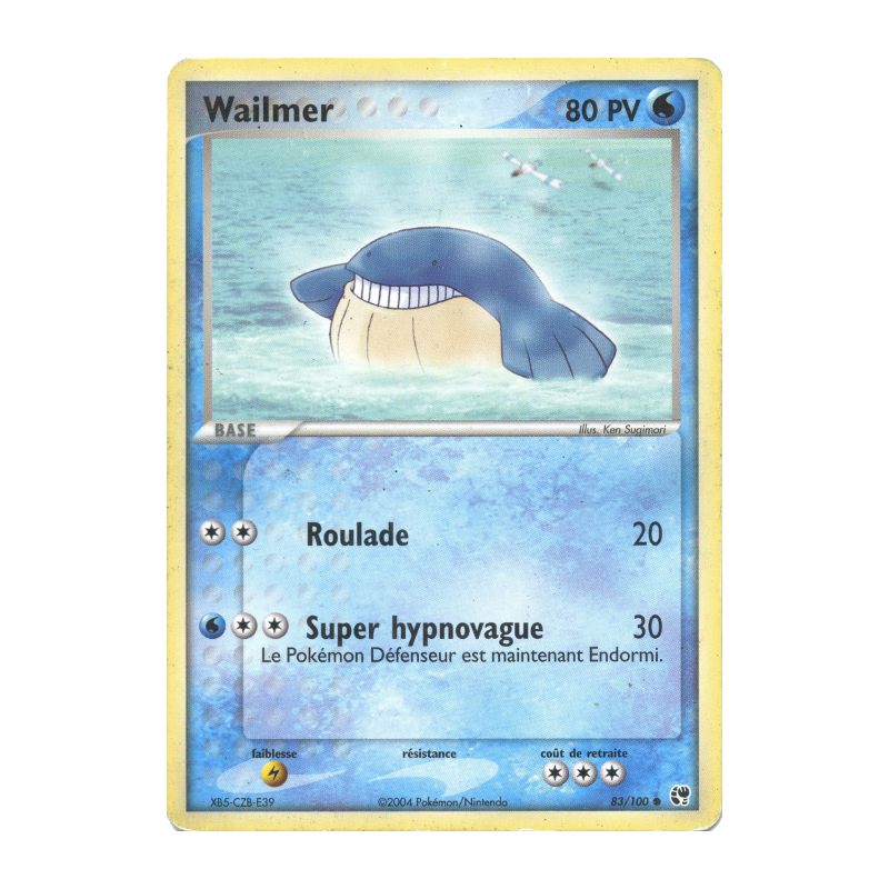 Carte Pokémon Wailmer 83/100 Commune Tempête de sable