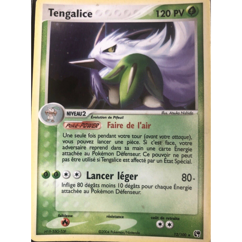 Carte Pokémon Tengalice 12/100 Holographique Tempête de sable