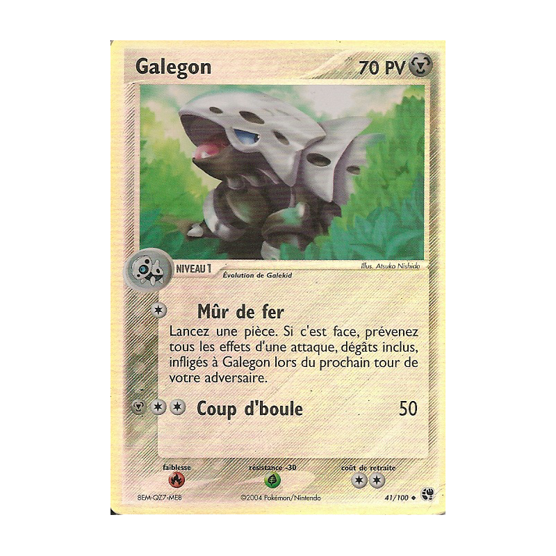 Carte Pokémon Galegon 41/100 Peu commune Tempête de sable