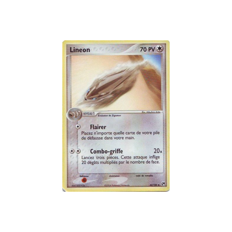 Carte Pokémon Lineon 44/100 Peu commune Tempête de sable