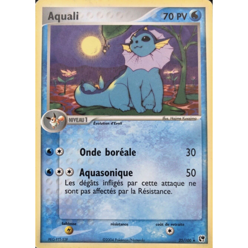 Carte Pokémon Aquali 25/100 Rare Tempête de sable