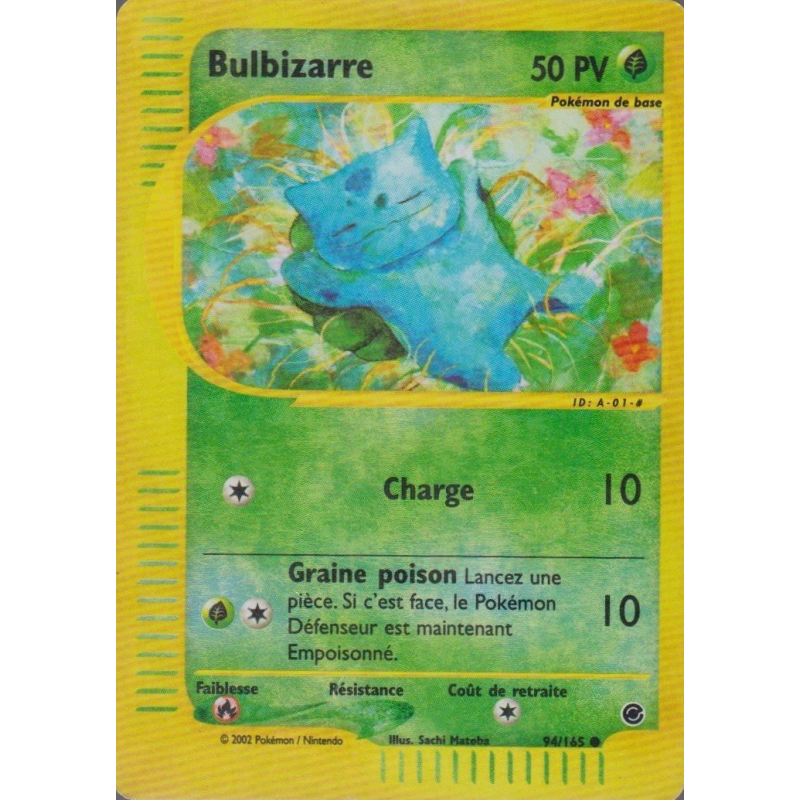 Carte Pokémon Bulbizarre 94/165 Commune Expedition