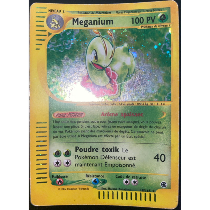 Carte Pokémon Meganium 18/165 Holographique Expedition