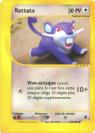 Carte Pokémon Rattata 128/165 Commune Expedition