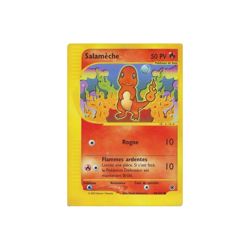 Carte Pokémon Salamèche 98/165 Commune Expedition