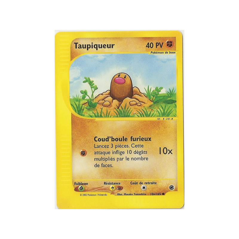 Carte Pokémon Taupiqueur 106/165 Commune Expedition