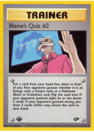 Carte Pokémon Blaine's Quiz 2 111/132 Peu commune Gym Challenge